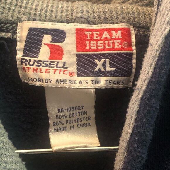 Penn State Nittany Lions Distressed Appliquéd Hooded Sweatshirt Blue Size 2X - Picture 5 of 8